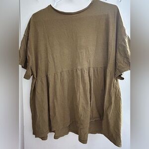 Zara Brown Short Sleeve Tee